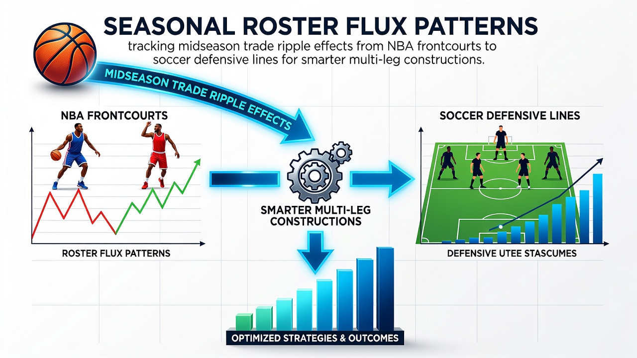 Visual breakdown of NBA frontcourt trades and soccer defensive adjustments during the 2026 season
